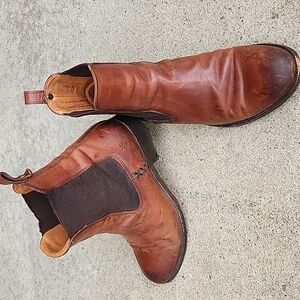 Frye Melissa Brown Leather Chelsea Boots Size 7 B